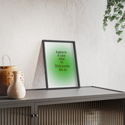 Agbara ń ṣàn síbi tí ìfọkànsin bá lọ – Yoruba Motivational Quote Framed Wall Art | Energy Flows Where Attention Goes Poster