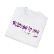 Chic Motivational T-Shirt – Igala “Mẹjúkpẹ lẹ ẹkọ… k’ugwọ chic.” (Back to the Grind… with Style)