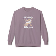 Hug in a Mug Sweatshirt – Uwę Re A Ukpu | Funny Coffee Gift & Casual Fall Wear