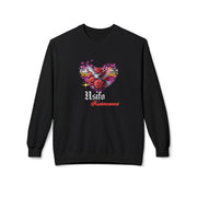 Romantic Floral Heart Sweatshirt Usifo Iruémwenwé – Women Cozy Pullover