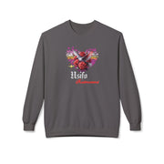 Romantic Floral Heart Sweatshirt Usifo Iruémwenwé – Women Cozy Pullover