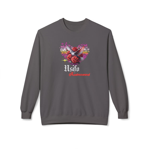 Romantic Floral Heart Sweatshirt Usifo Iruémwenwé – Women Cozy Pullover