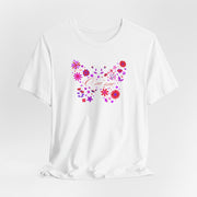 “Floral Butterfly Women Tee – Casual Summer Shirt, Butterfly Design T-Shirt, Gift for Nature Lovers, Spring Fashion Top, Oni mẹ (Mother in Urhobo)” ✅
