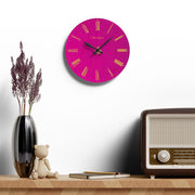 Okeroghene Wall Clock – Vibrant Urhobo-Inspired Acrylic Clock | “God’s Time” Decor