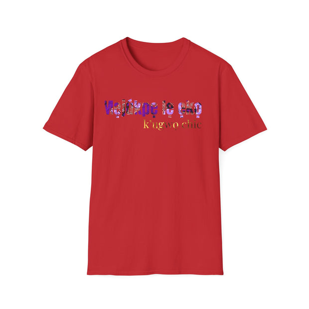 Chic Motivational T-Shirt – Igala “Mẹjúkpẹ lẹ ẹkọ… k’ugwọ chic.” (Back to the Grind… with Style)