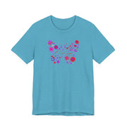 “Floral Butterfly Women Tee – Casual Summer Shirt, Butterfly Design T-Shirt, Gift for Nature Lovers, Spring Fashion Top, Oni mẹ (Mother in Urhobo)” ✅