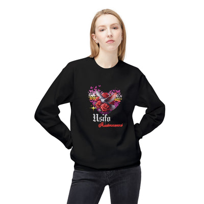 Romantic Floral Heart Sweatshirt Usifo Iruémwenwé – Women Cozy Pullover