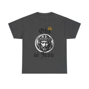 “Oba ni Jésù Crowned King Graphic Tee – Christian Faith Shirt, Spiritual Female T-Shirt, Casual Cotton Wear, Inspirational Gift for Believers”