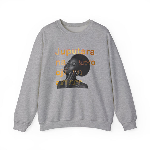 Artistic Unisex Crewneck Sweatshirt with Inspirational Quote - Comfortable Fashion, Gift for Her, Everyday Style, Cozy Layering, [...]