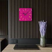Okeroghene Wall Clock – Vibrant Urhobo-Inspired Acrylic Clock | “God’s Time” Decor