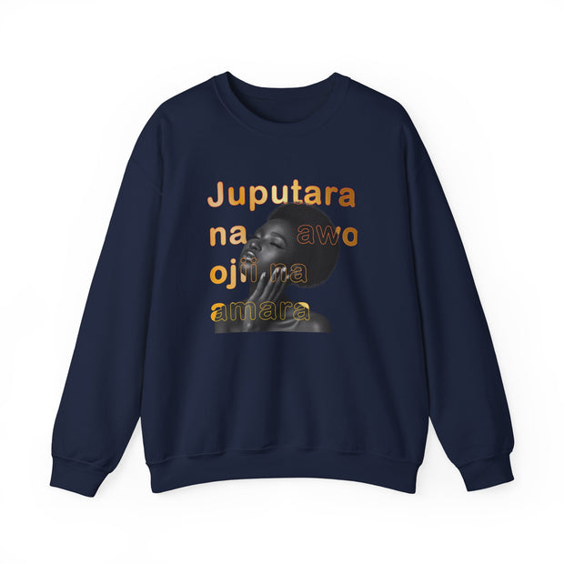 Artistic Unisex Crewneck Sweatshirt with Inspirational Quote - Comfortable Fashion, Gift for Her, Everyday Style, Cozy Layering, [...]