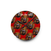 Oge bụ Ego Wall Clock – “Time Is Money” Igbo-Inspired Arylic Clock for Home or Office