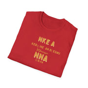 “This is what an amazing Dad looks like – Men’s Softstyle T-Shirt | Cultural Message: ‘KEDỤ IHE A DỊ ÉGWU ỊTỤNANYA NNA Ọ DỊ KA’ | Perfect Gift for Fathers”