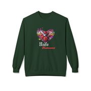 Romantic Floral Heart Sweatshirt Usifo Iruémwenwé – Women Cozy Pullover