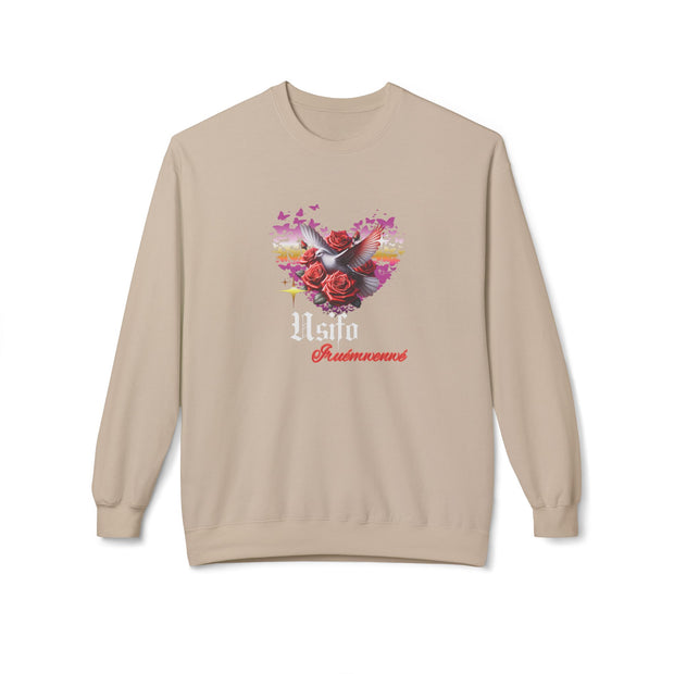 Romantic Floral Heart Sweatshirt Usifo Iruémwenwé – Women Cozy Pullover