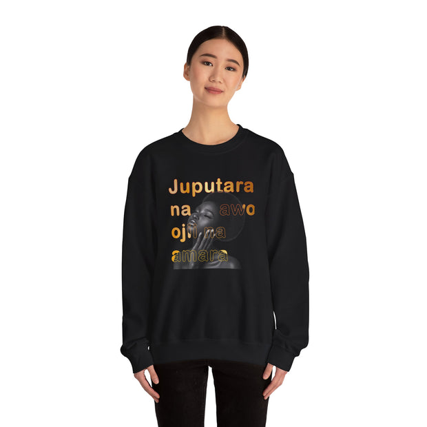 Artistic Unisex Crewneck Sweatshirt with Inspirational Quote - Comfortable Fashion, Gift for Her, Everyday Style, Cozy Layering, [...]