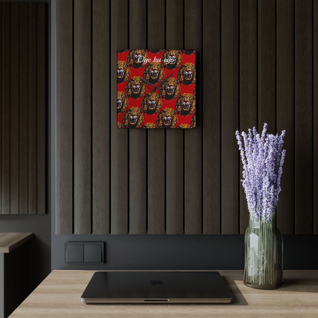 Oge bụ Ego Wall Clock – “Time Is Money” Igbo-Inspired Arylic Clock for Home or Office