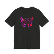 “Floral Butterfly Women Tee – Casual Summer Shirt, Butterfly Design T-Shirt, Gift for Nature Lovers, Spring Fashion Top, Oni mẹ (Mother in Urhobo)” ✅