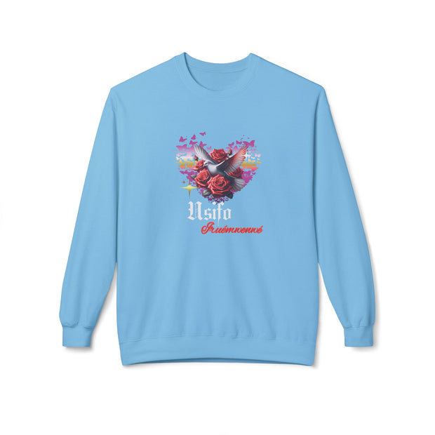 Romantic Floral Heart Sweatshirt Usifo Iruémwenwé – Women Cozy Pullover