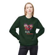 Romantic Floral Heart Sweatshirt Usifo Iruémwenwé – Women Cozy Pullover
