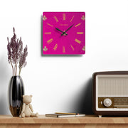 Okeroghene Wall Clock – Vibrant Urhobo-Inspired Acrylic Clock | “God’s Time” Decor