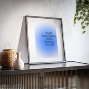 Framed Posters, Matte“Ƙarfi yana tafiya inda hankali ya tafi – Hausa Motivational Quote Framed Wall Art | Energy Flows Where Attention Goes Poster”