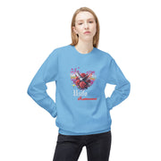 Romantic Floral Heart Sweatshirt Usifo Iruémwenwé – Women Cozy Pullover