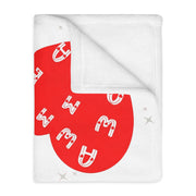 Awemwọnmwa Cozy Heartfelt Velveteen Blanket | Soft Throw for Love & Valentine’s Day Gifts”