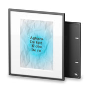 Agbara de kpẹ k’obo de ro – Itsekiri Motivational Canvas Wall Art | Energy Flows Where Thought Goes | Inspirational Framed Quote Print