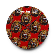 Oge bụ Ego Wall Clock – “Time Is Money” Igbo-Inspired Arylic Clock for Home or Office