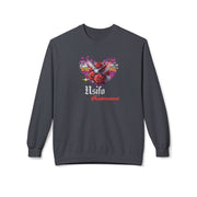 Romantic Floral Heart Sweatshirt Usifo Iruémwenwé – Women Cozy Pullover