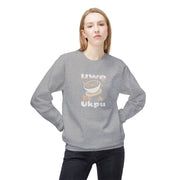 Hug in a Mug Sweatshirt – Uwę Re A Ukpu | Funny Coffee Gift & Casual Fall Wear