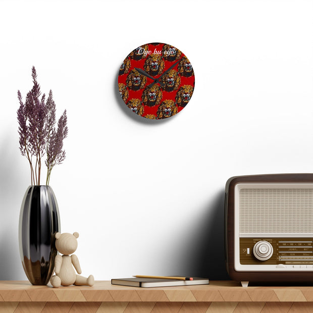 Oge bụ Ego Wall Clock – “Time Is Money” Igbo-Inspired Arylic Clock for Home or Office