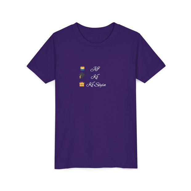 Kọ́, Jí, Kó Sẹ́yìn Youth Tee – Learn, Wake, Slay in Yoruba | Fun Summer Shirt for Kids