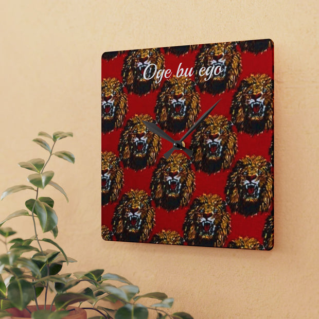Oge bụ Ego Wall Clock – “Time Is Money” Igbo-Inspired Arylic Clock for Home or Office
