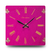 Okeroghene Wall Clock – Vibrant Urhobo-Inspired Acrylic Clock | “God’s Time” Decor